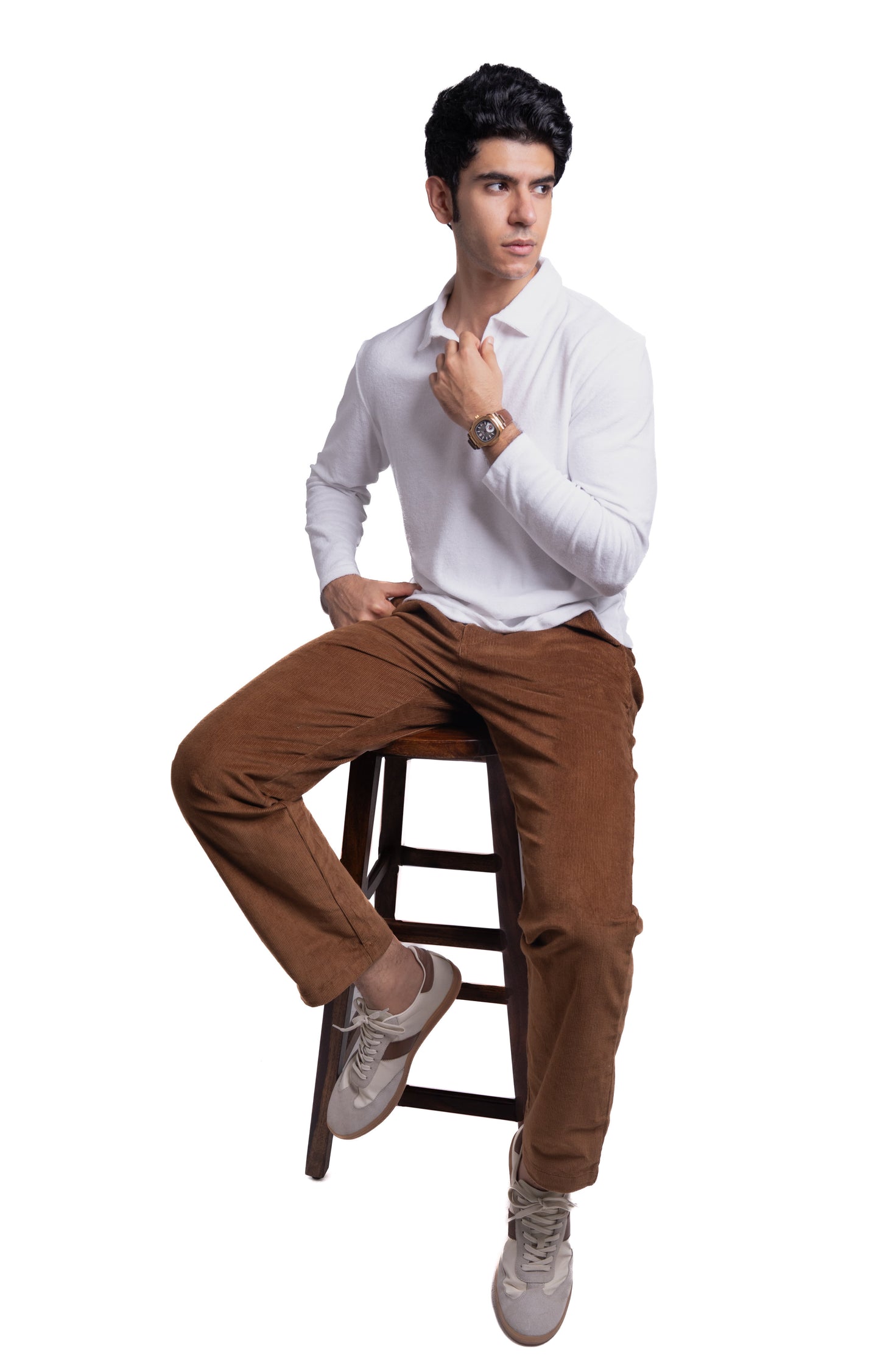 Cotton Terry Polo - Cloud