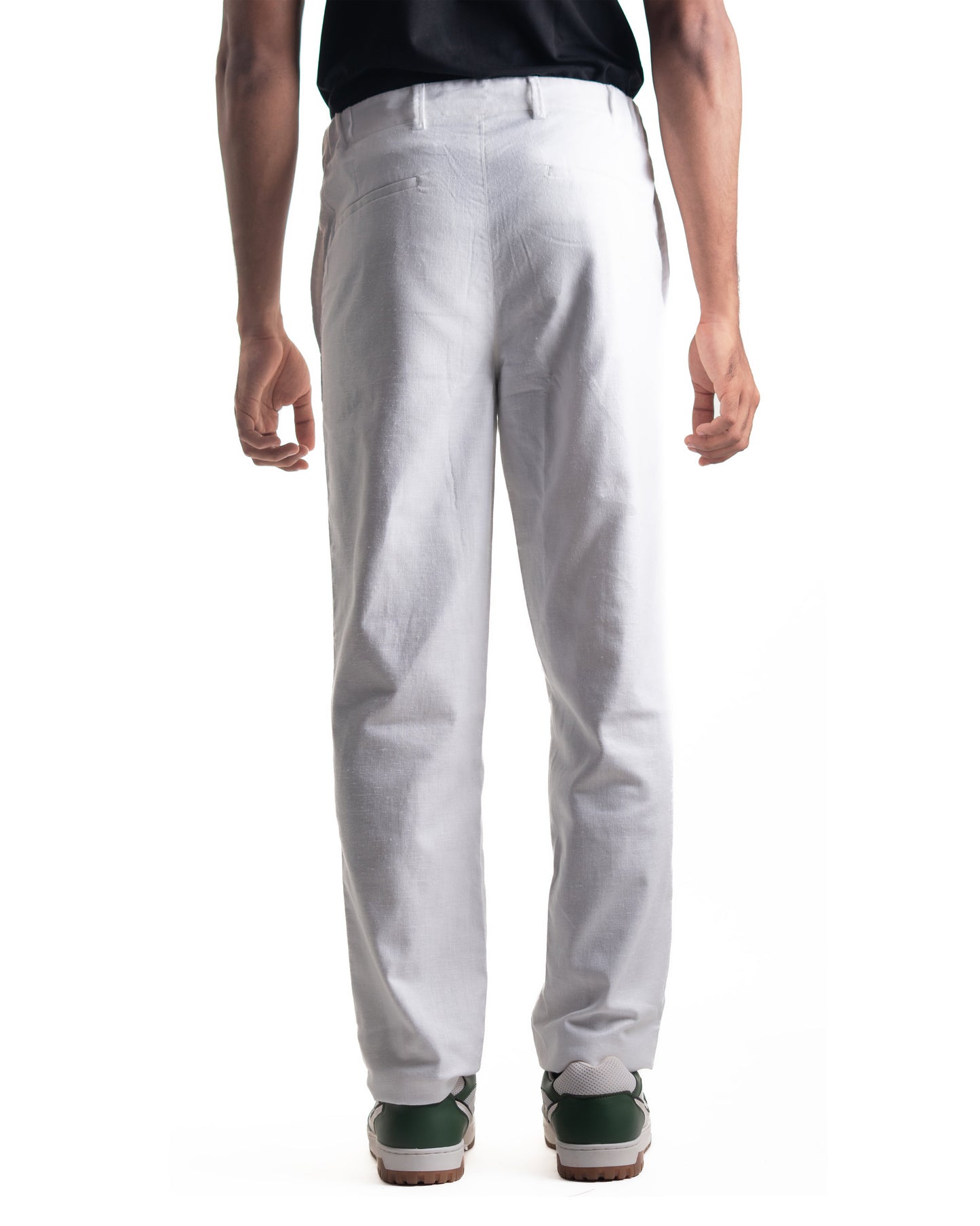 Linen Blend Trousers - Cloud
