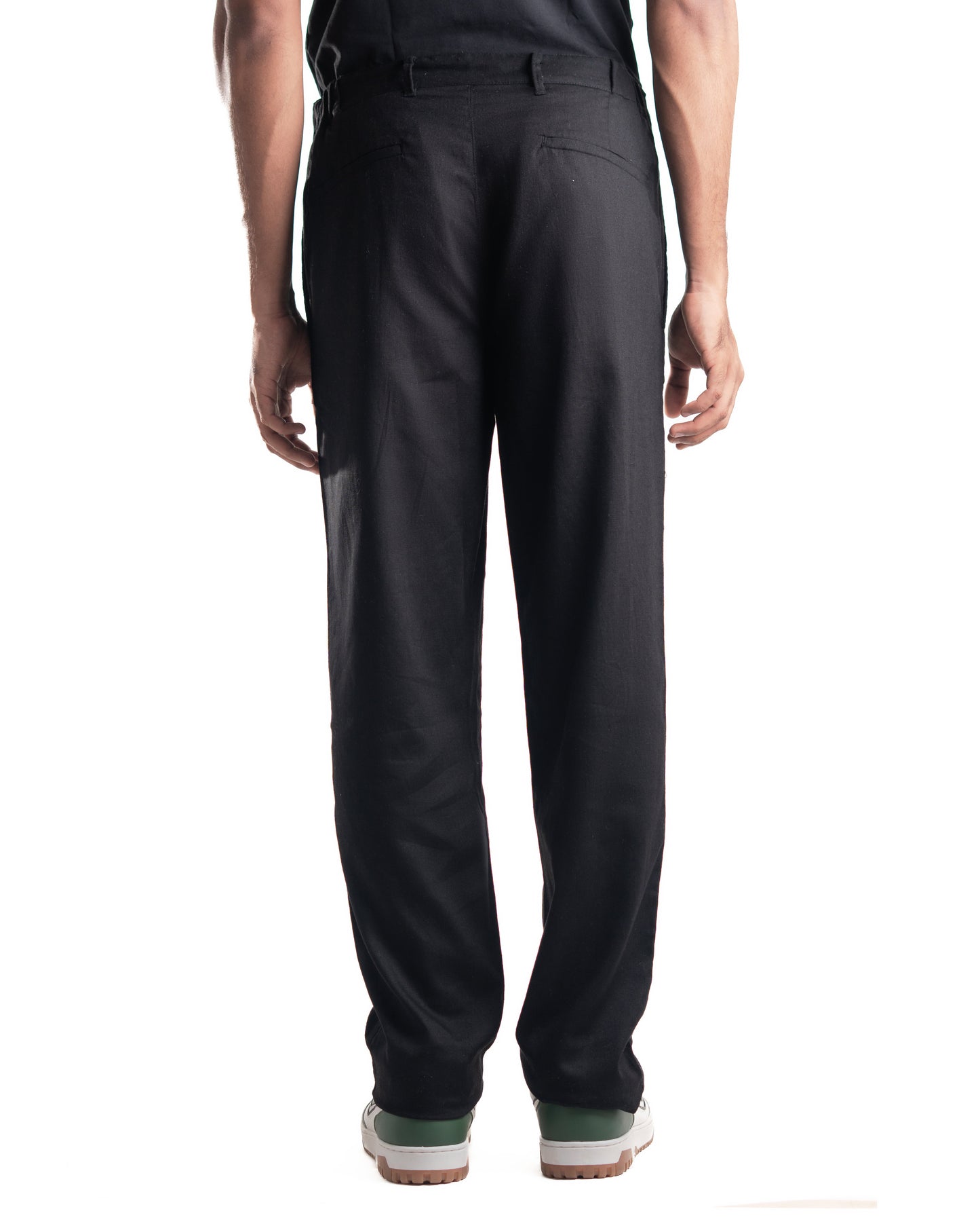 Linen - Lyocell Trousers - Jett Black