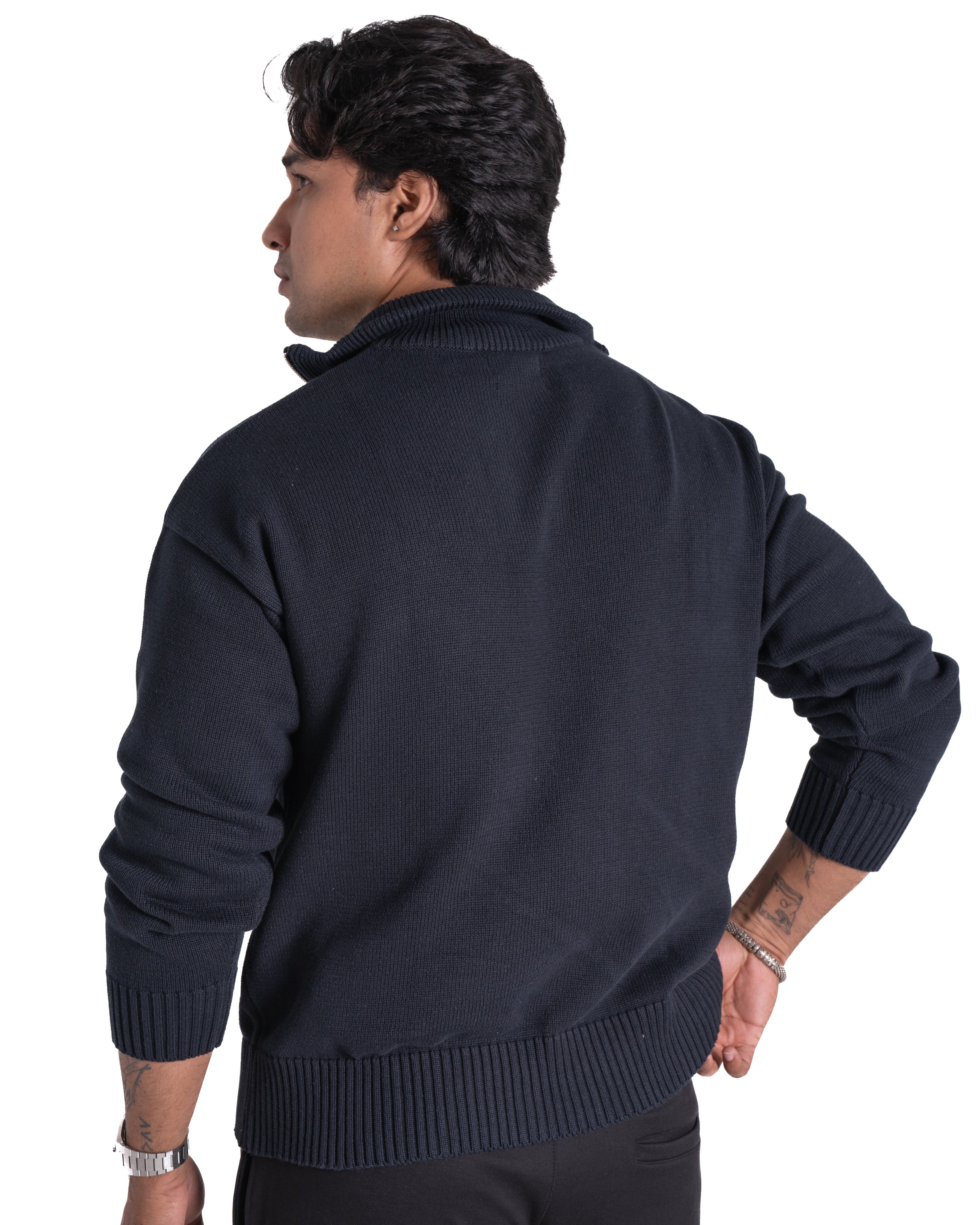 Maru☆ チャコール Quarter-zip - Oversized - Charcoal – Ettāra