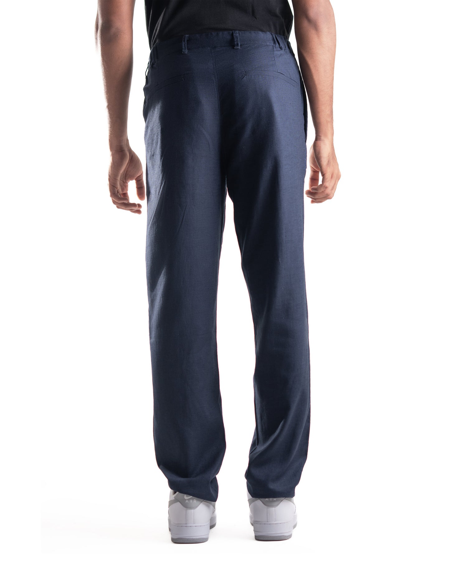 Linen - Lyocell Trousers - Dark Navy